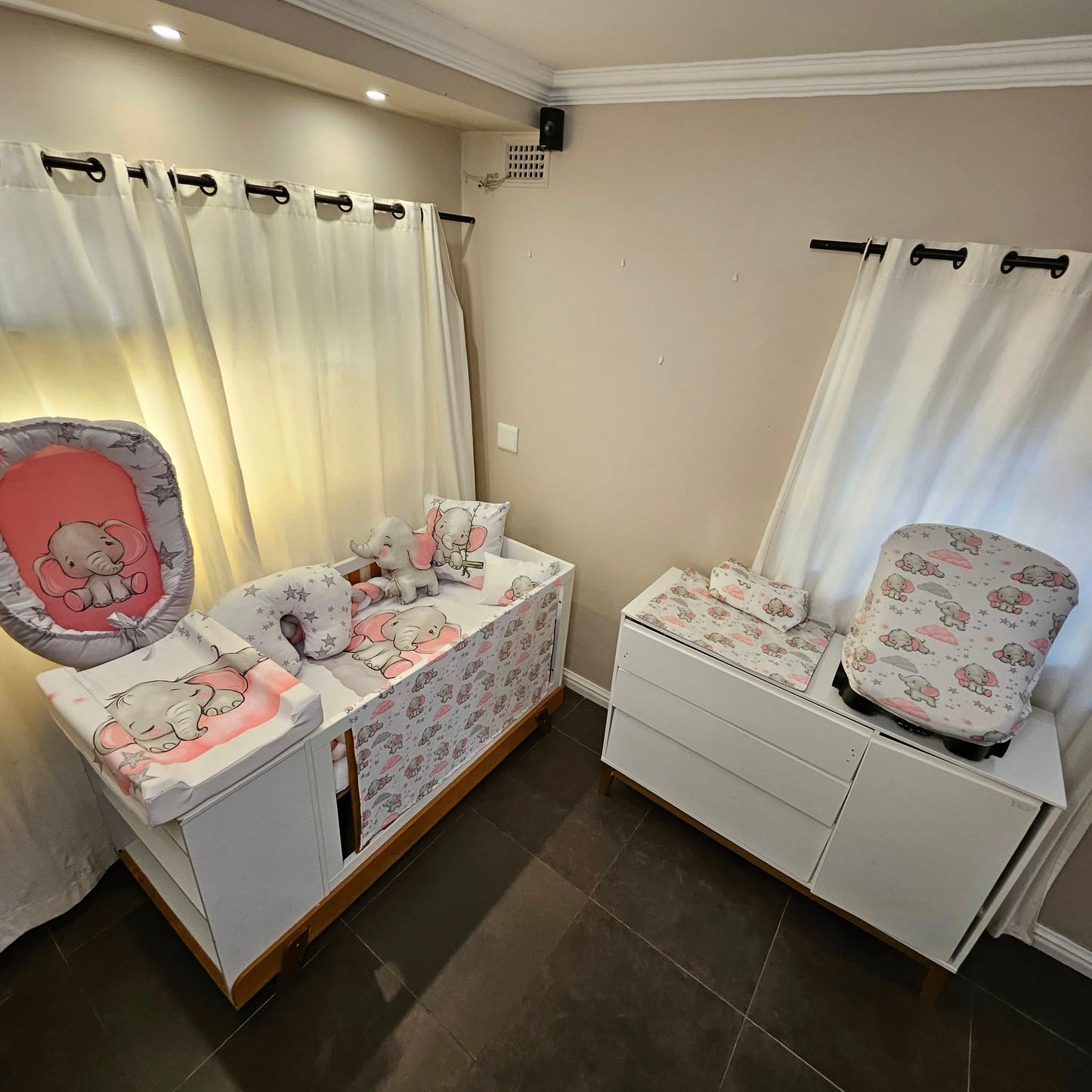 Dreamy Sweet Pink Ellie cot linen