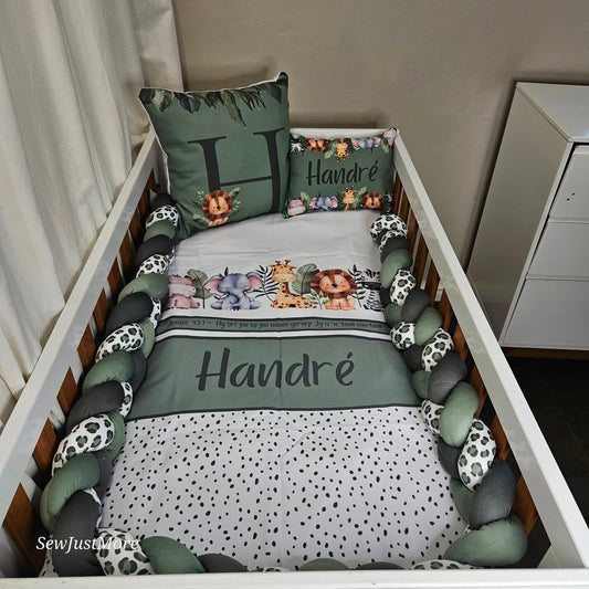 Dot Leave Safari cot linen