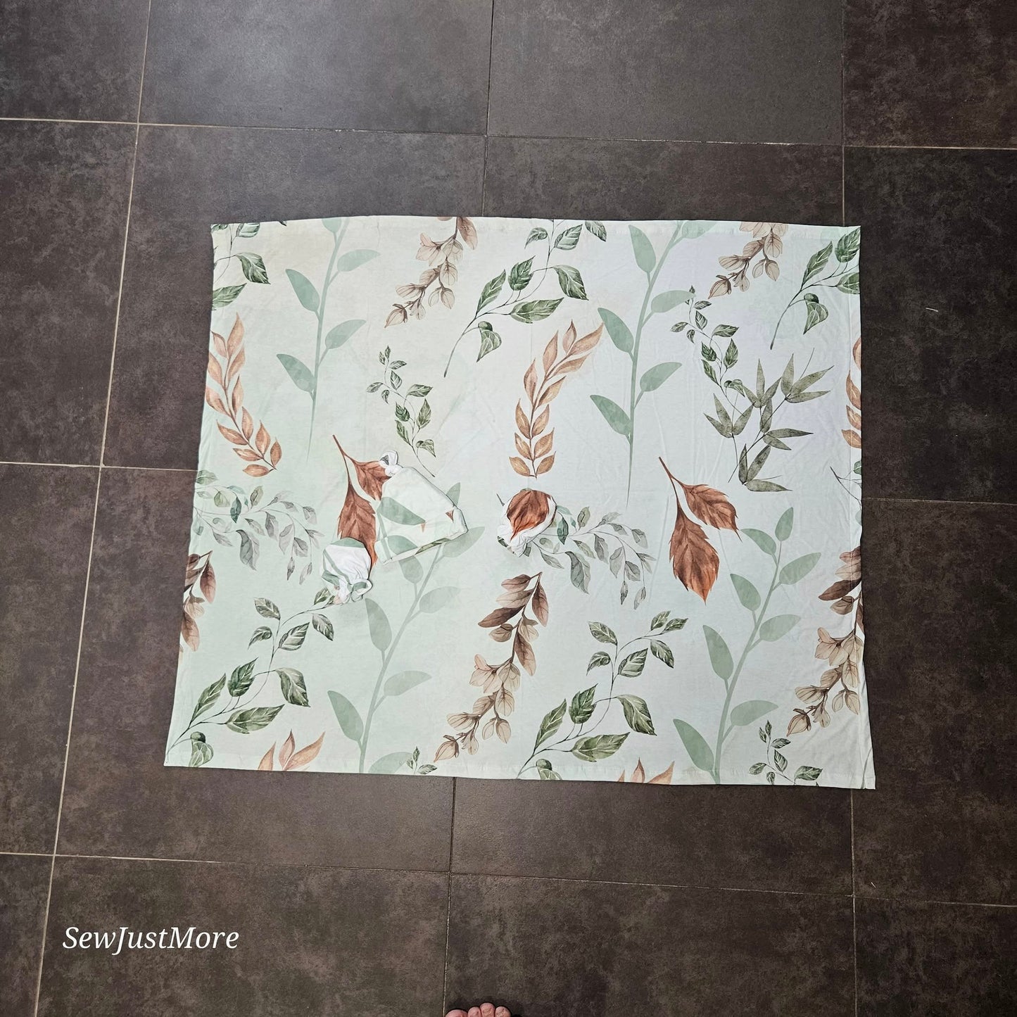 Bronze and Sage Safari swaddle blanket Set
