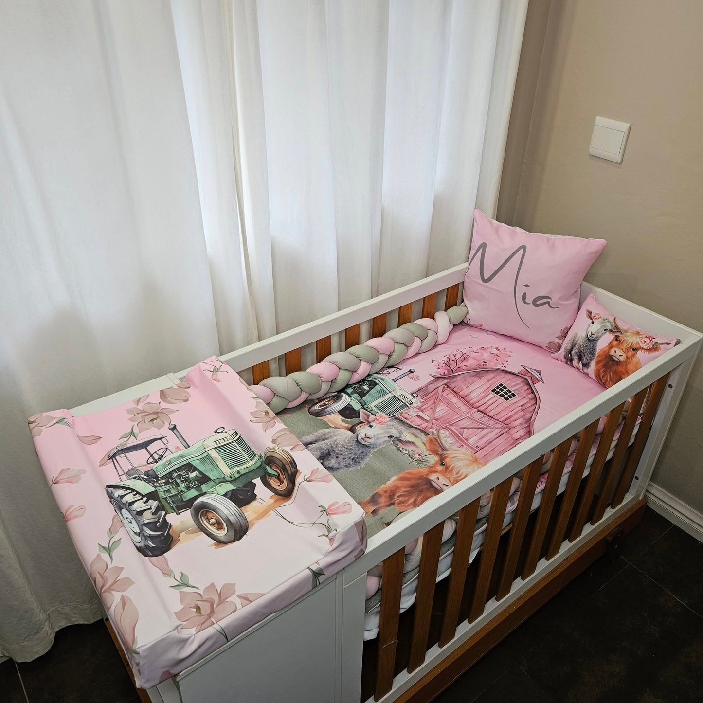 Farm Girl cot linen