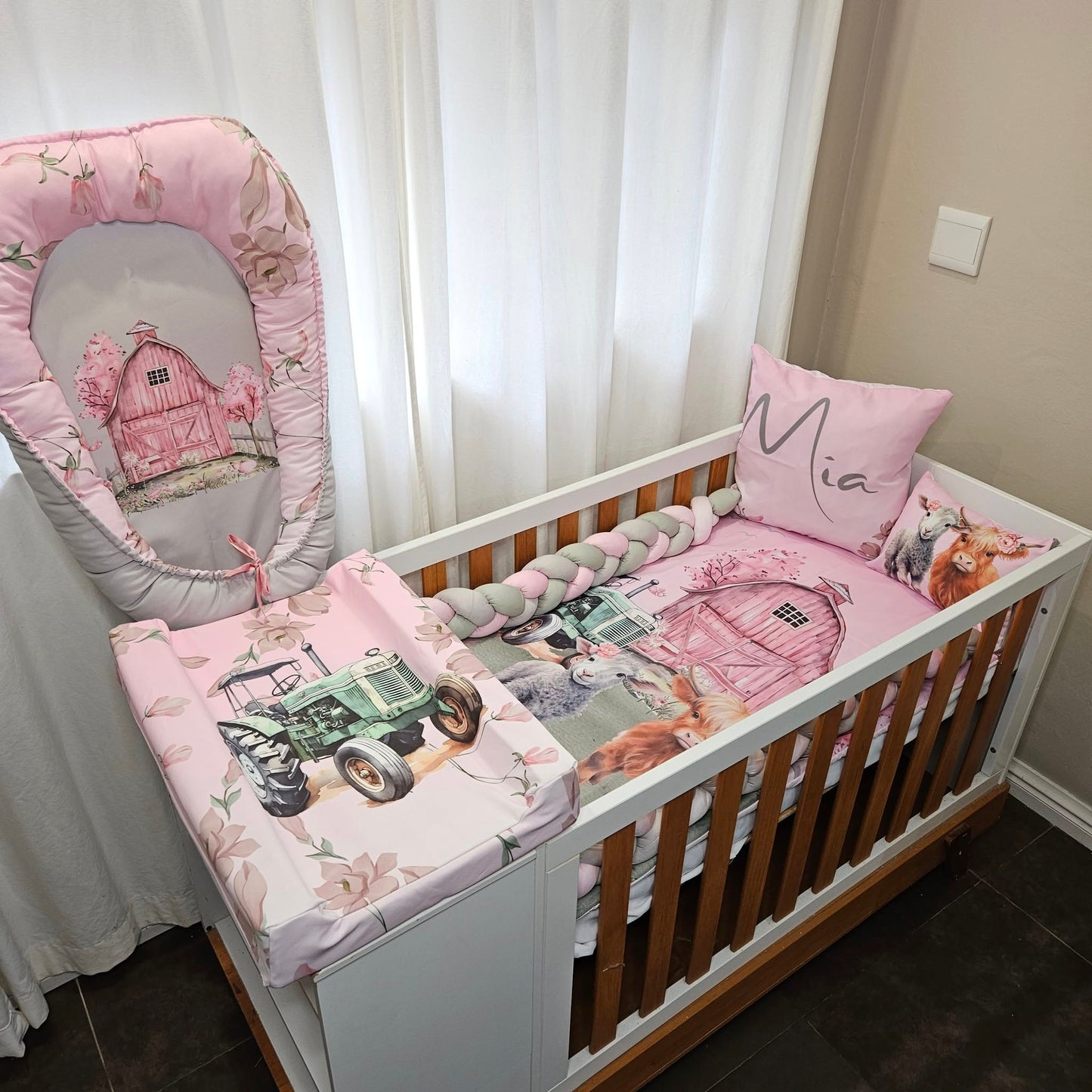 Farm Girl cot linen