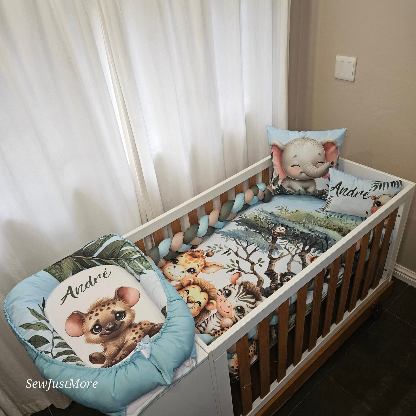Great Escape Safari cot linen