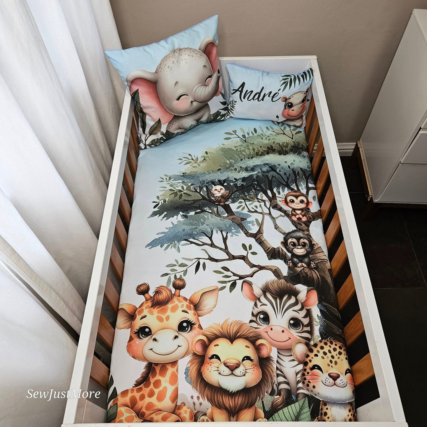 Great Escape Safari cot linen
