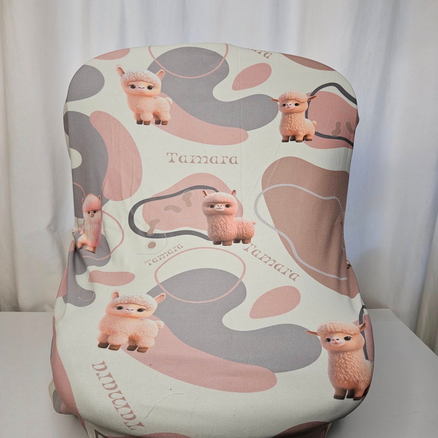 Funky Boho Llama car seat cover