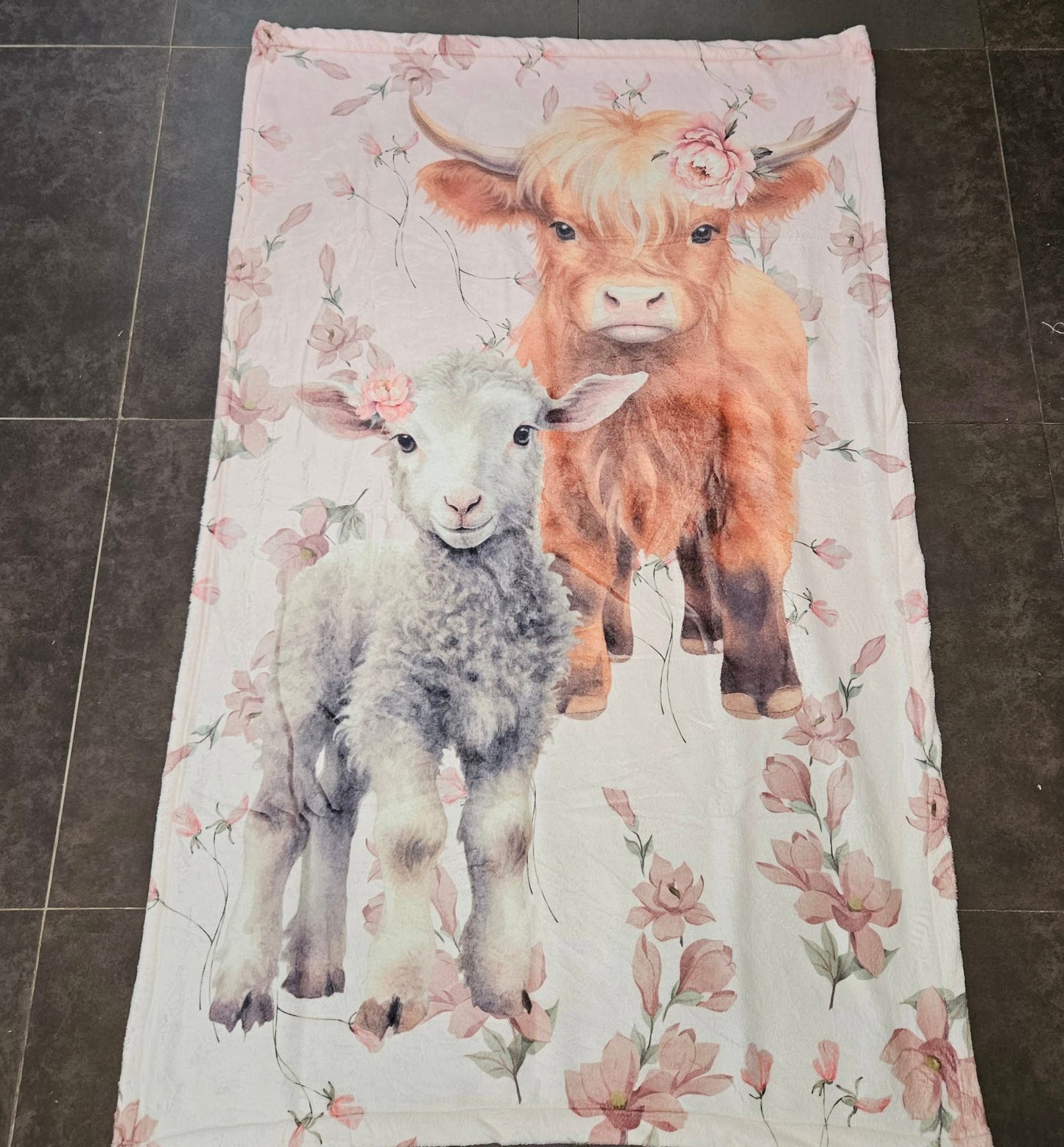 Farm Girl Fleece Blanket