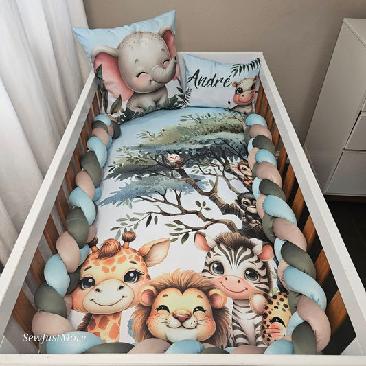 Great Escape Safari cot linen