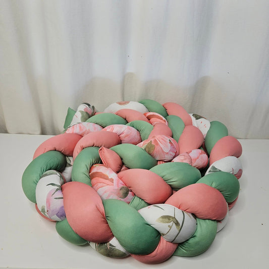 Soft Floral Safar cot bumper