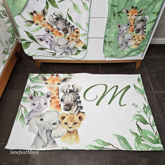 Green Leafy Safari carpet