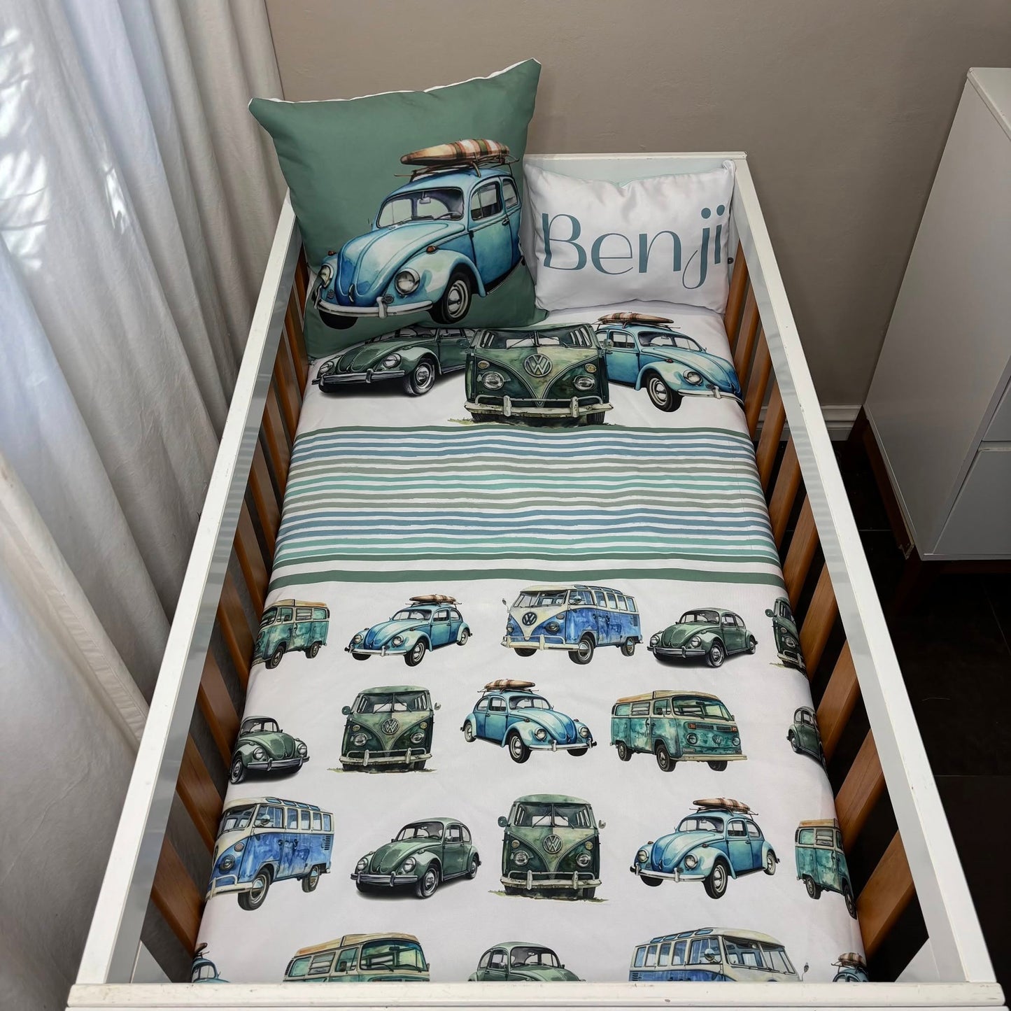 Benji's adventure-The Classic VW set cot linen