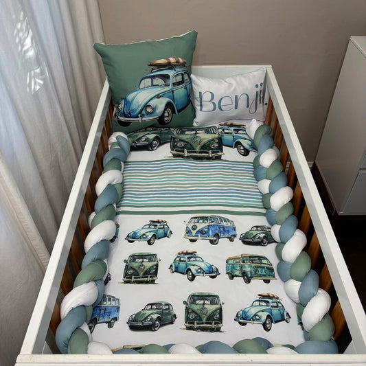 Benji's adventure-The Classic VW set cot linen