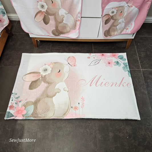 Soft Pink Boho Bunny carpet