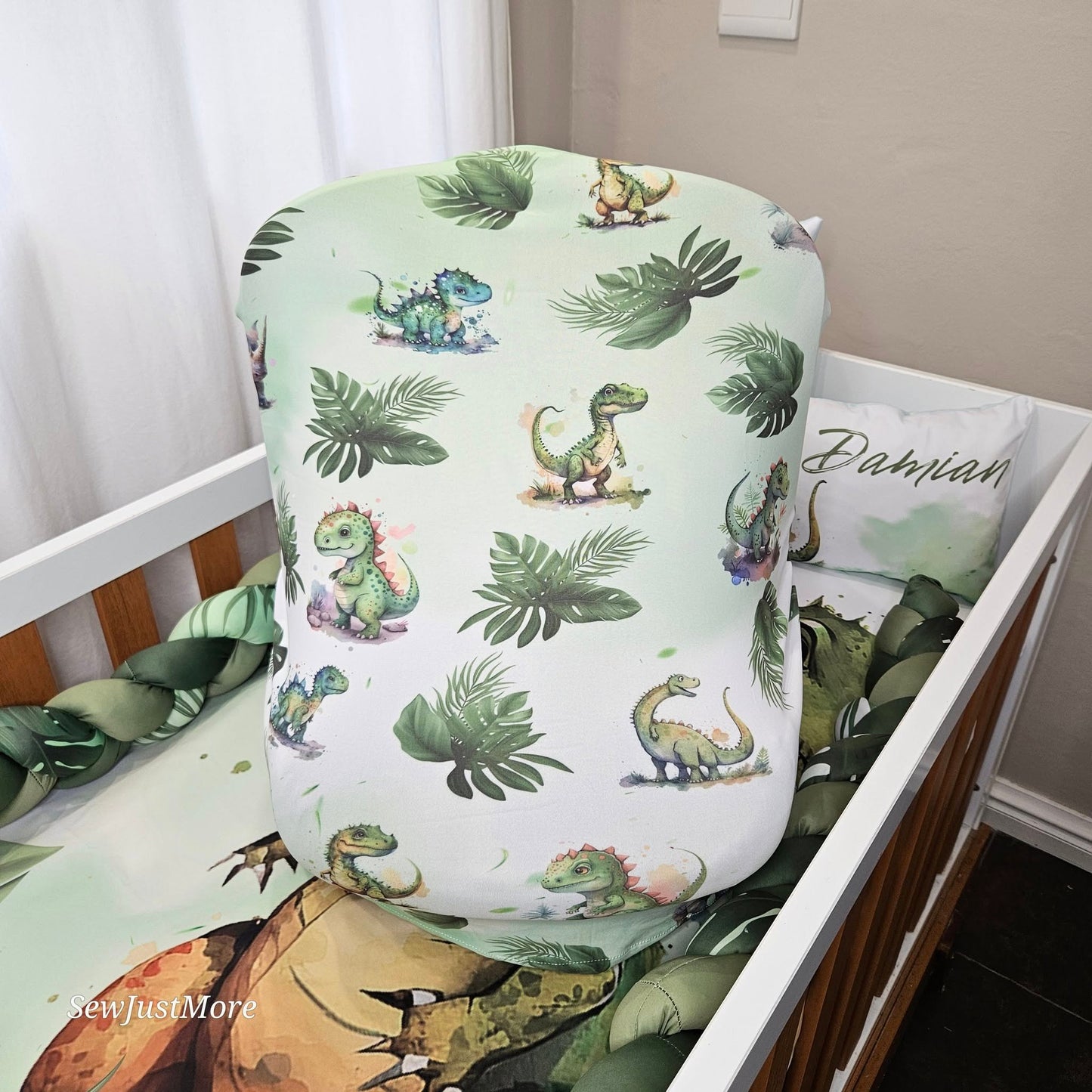 Damian and the Dino Kingdom car seat cover