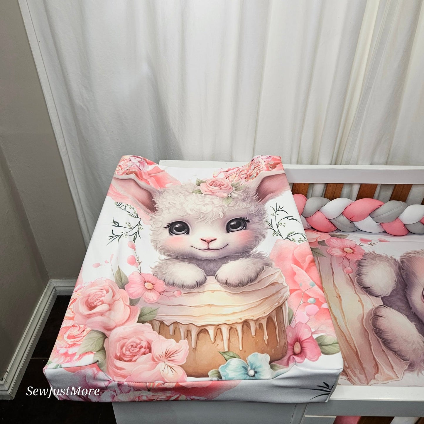 Cupcakes the Lamb Waterproof changing mat