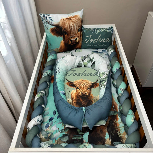 Joshua the Highland Cow Baby nest