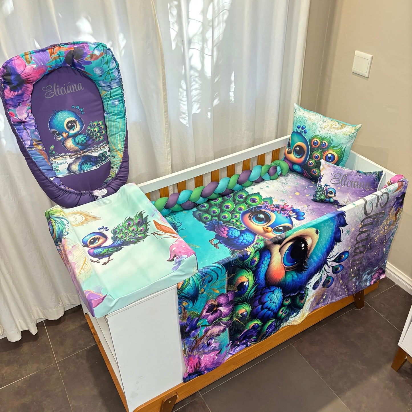 The Magical Baby Peacock cot linen