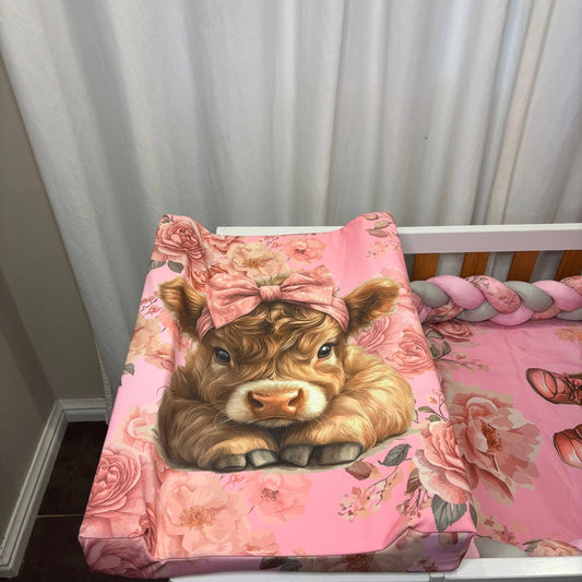 Harmonie the Highland Cow Waterproof changing mat