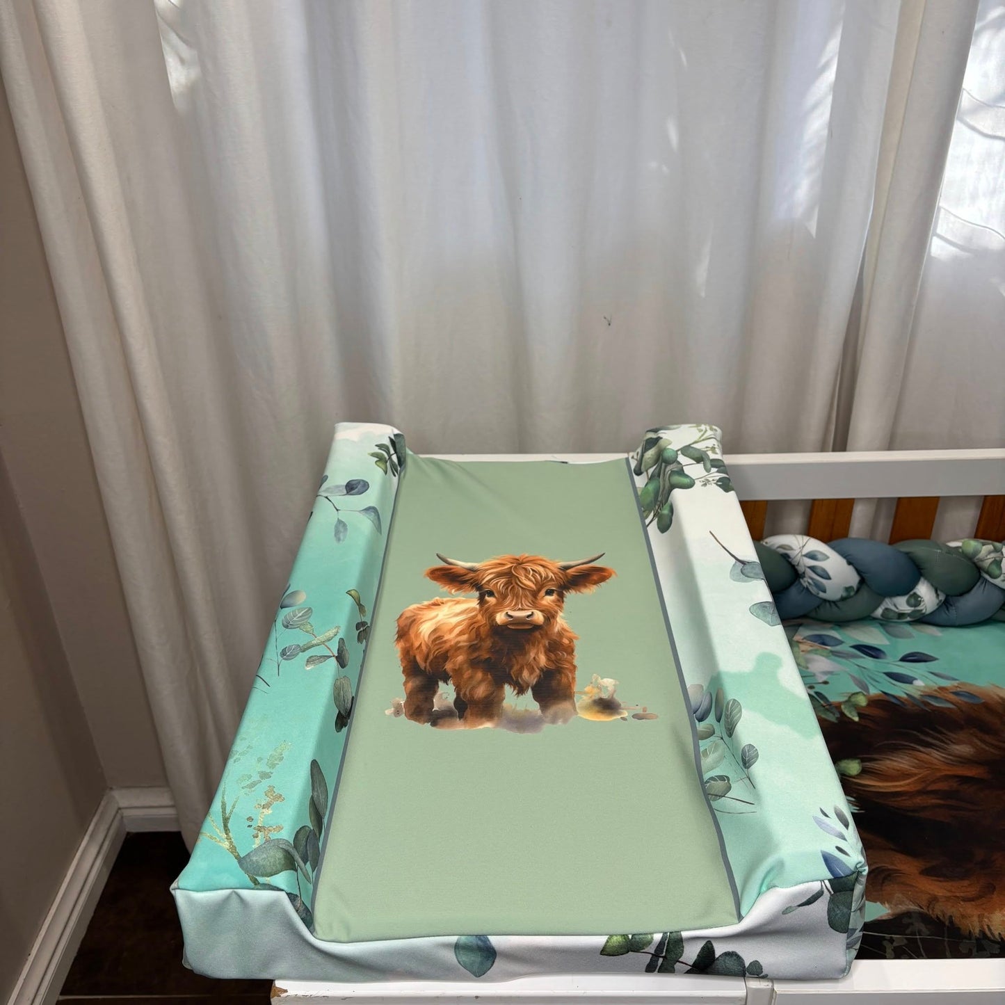 Joshua the Highland Cow Waterproof Changing Mat