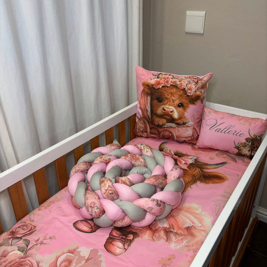 Harmonie the Highland Cow Cot bumper