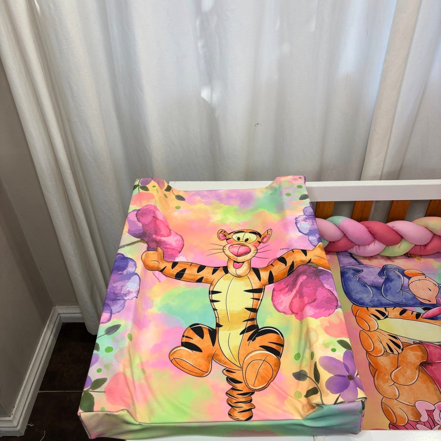 Wonderfully Colorful Pooh Waterproof Changing Mat
