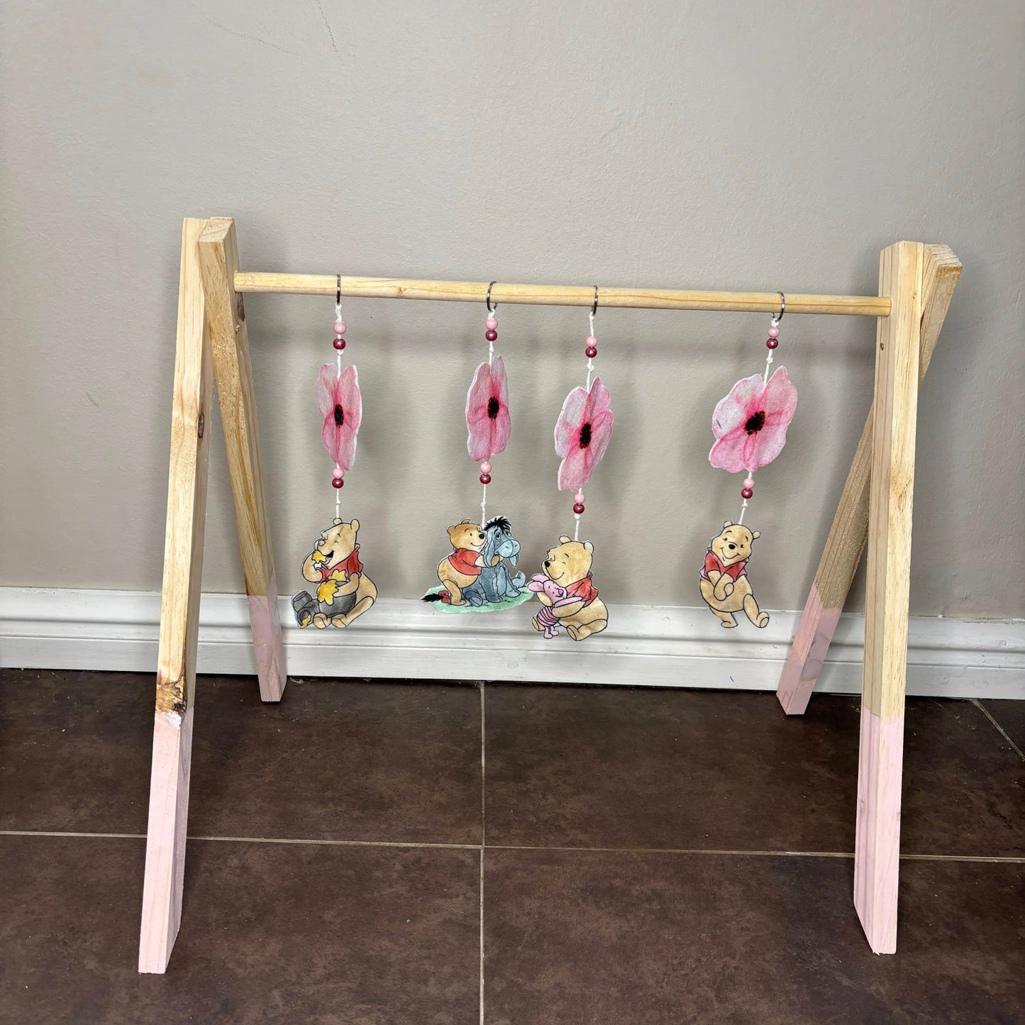 Pink Floral Classic Pooh Play gym