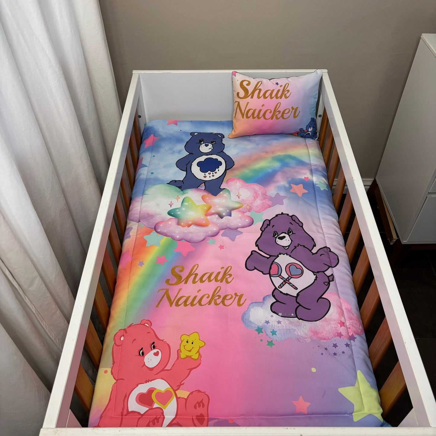 Magical Care Bears! Ellie cot linen
