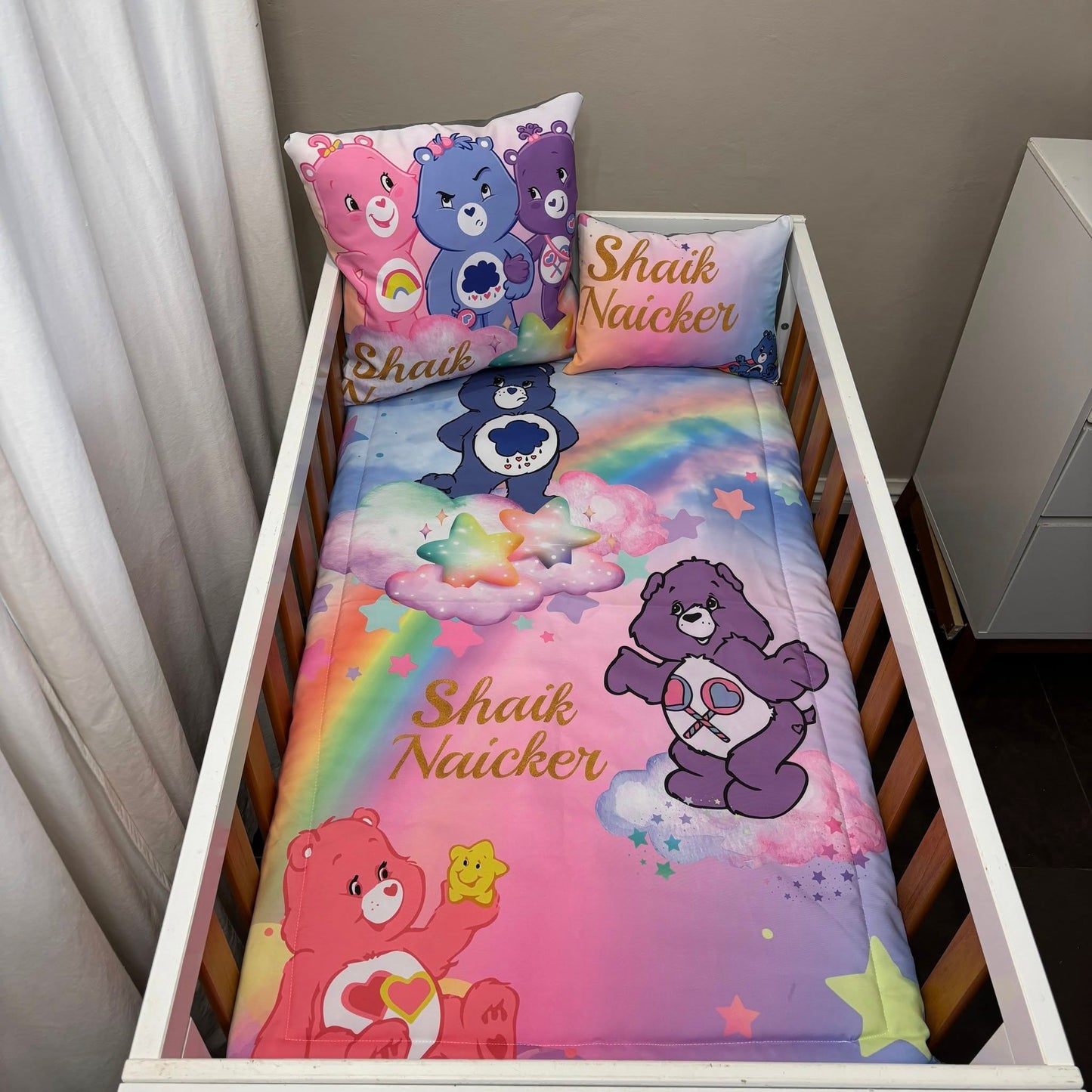 Magical Care Bears! Ellie cot linen