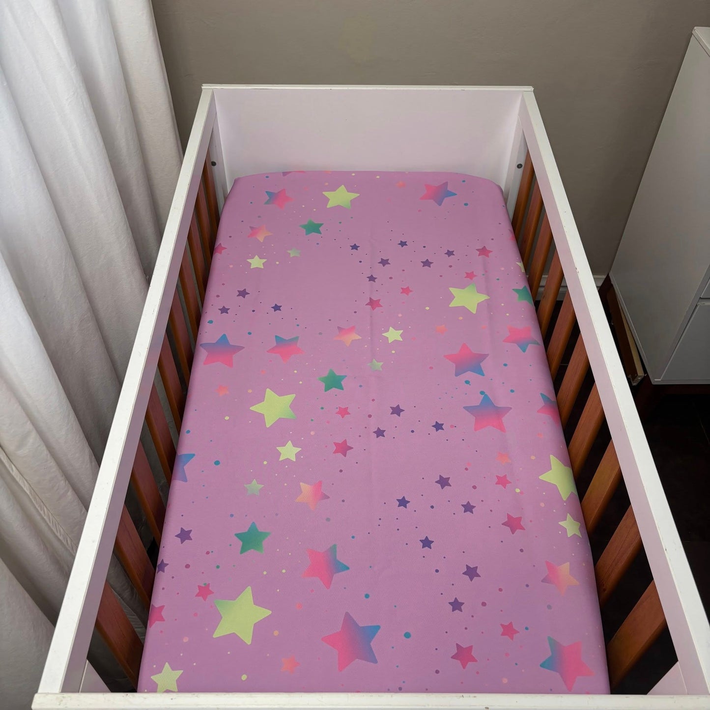 Rainbow Unicorn cot linen