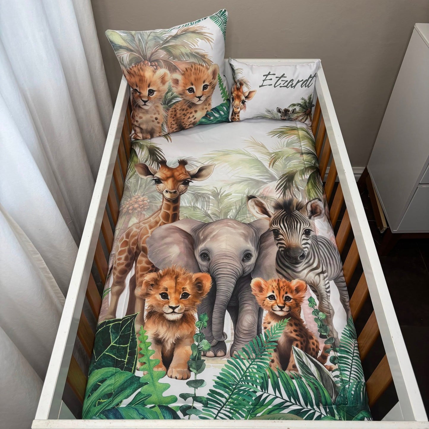 Forest and Fern Safari 2.0 cot line