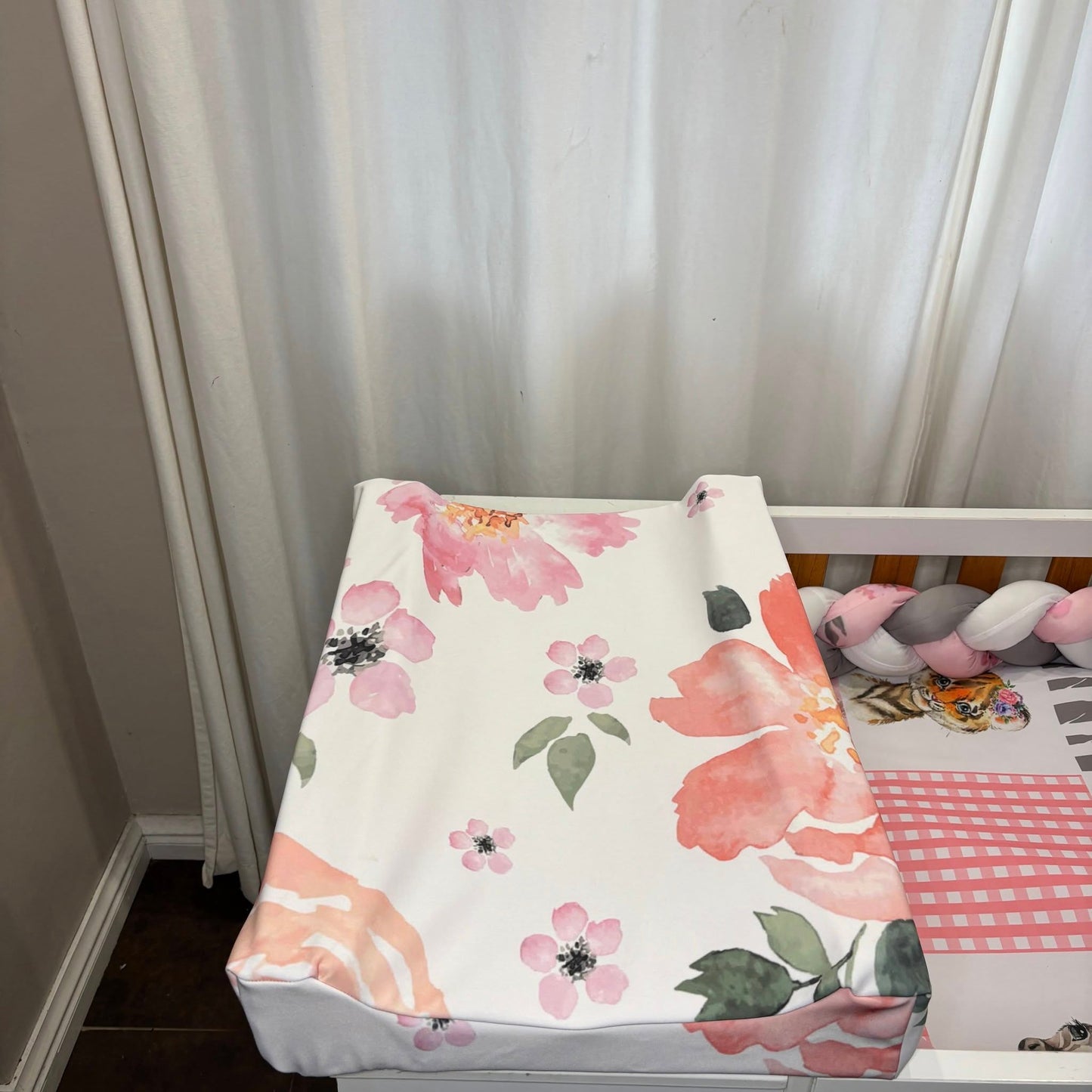 Pink Quilt Safari Waterproof Changing mat