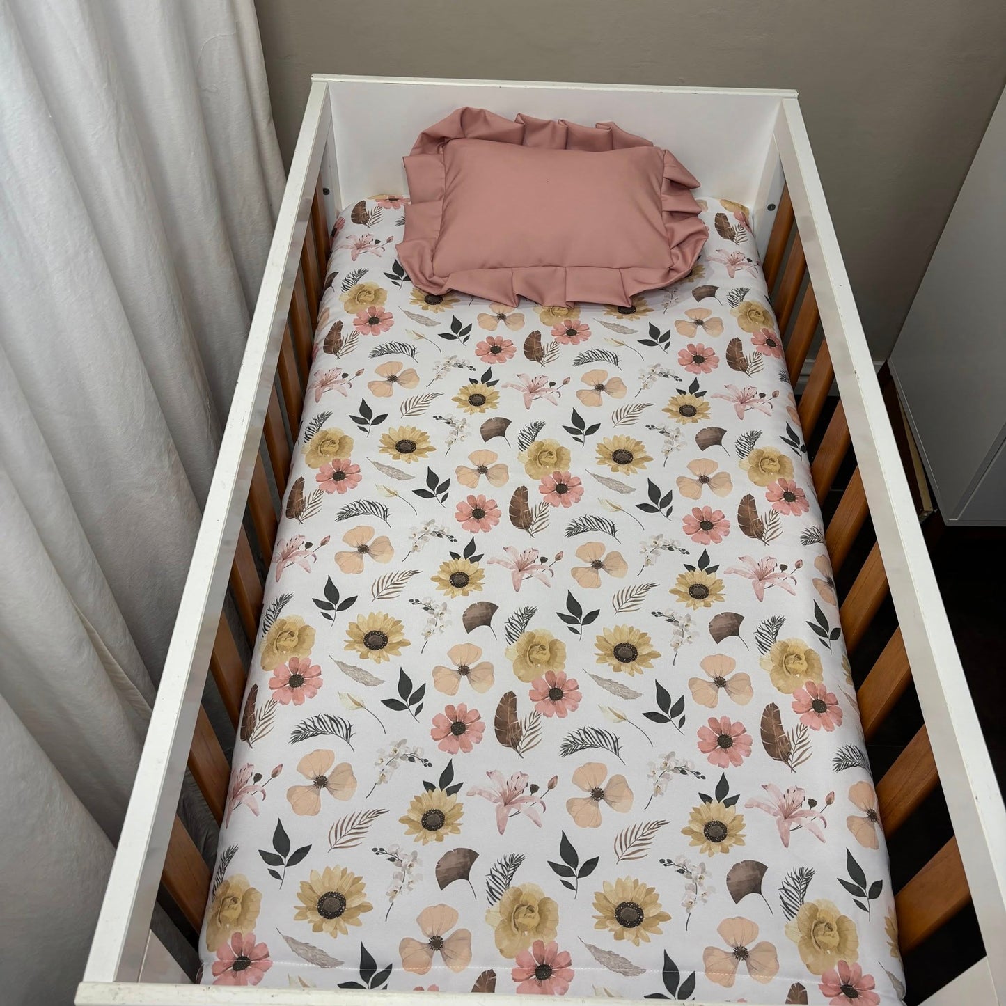 Boho Spring Florals cot linen