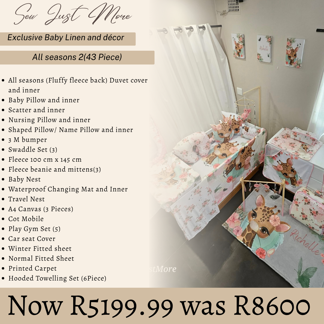 All seasons 2(43 Piece) custom Cot Linen