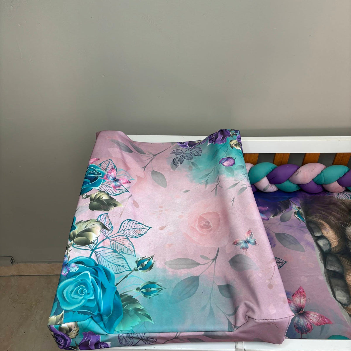 Magical Highland Cow waterproof changing mat