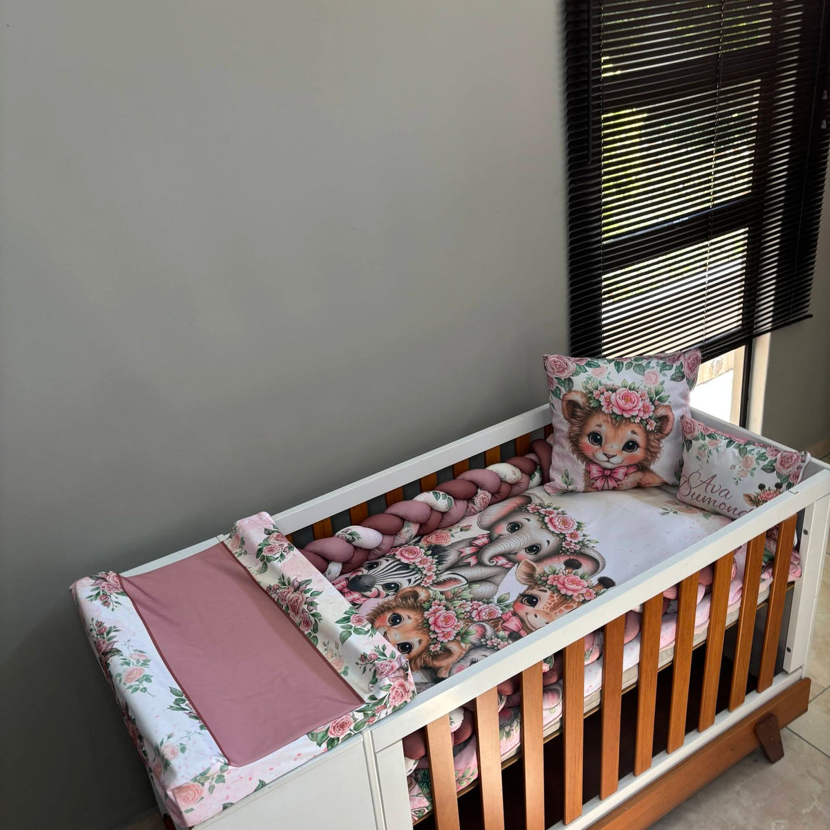 Modern Floral Safari Waterproof changing mat