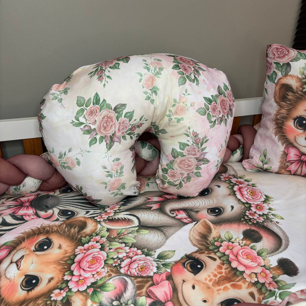 Modern Floral Safari nursing pillow