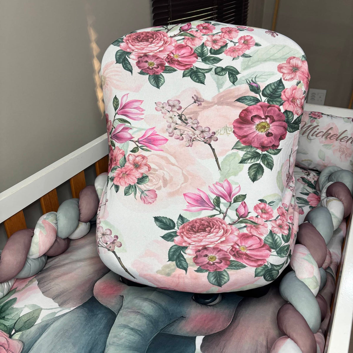 Boho Rosy Ellie car seat cover