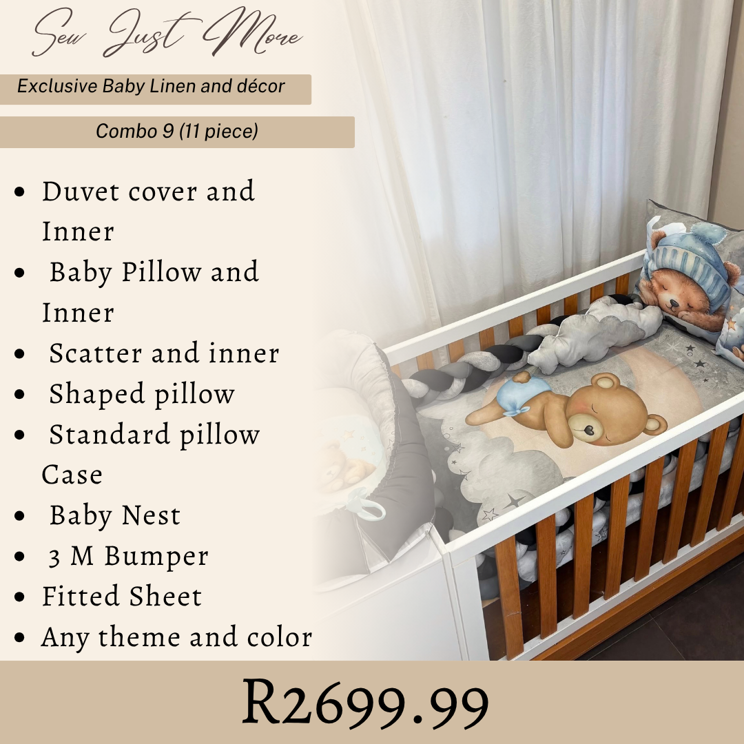 Combo 9 custom cot linen