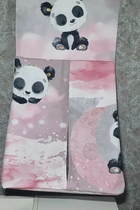 Dreamy Pink Panda Hanging diaper bag - Sew Just More