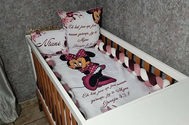 Maroon and Dusty Pink Minnie Mouse - Sew Just More