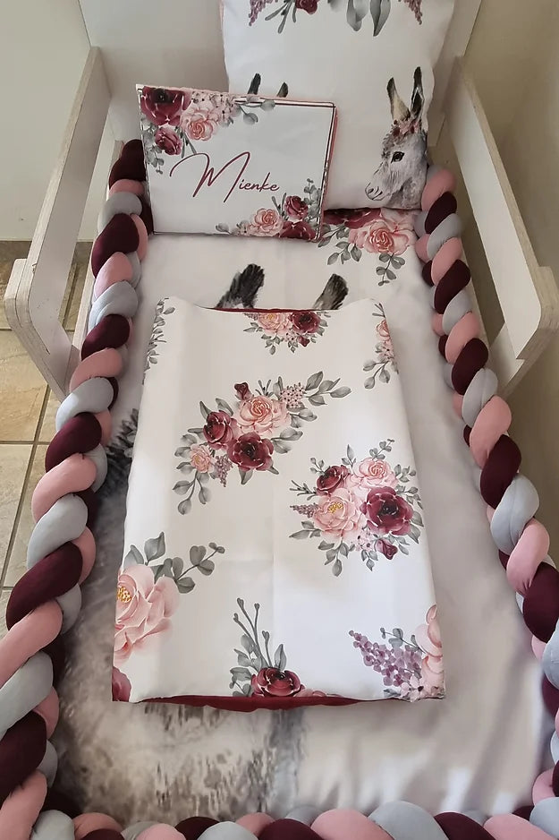 Maroon Flower Donkey - Sew Just More