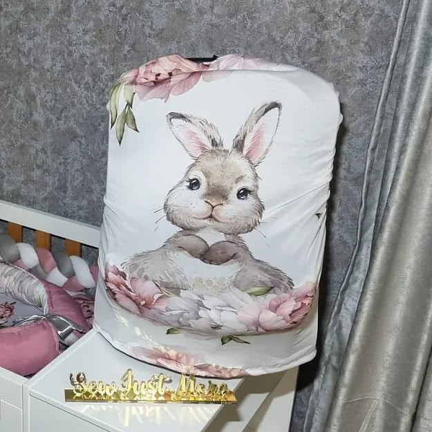 Peony Bunny Car seat cover - Sew Just More