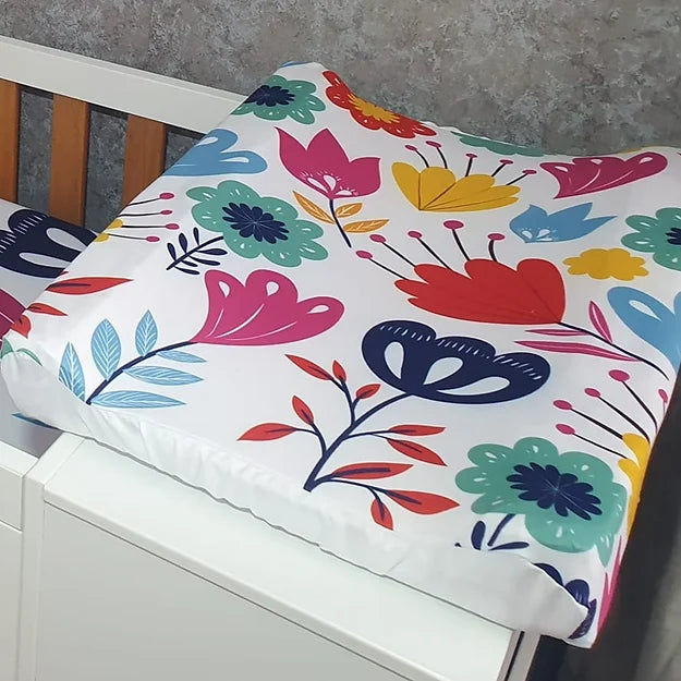 Summer Florals Changing Mat - Sew Just More