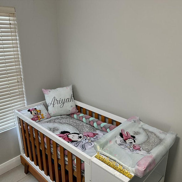 Mint silver Minnie Mouse - Sew Just More