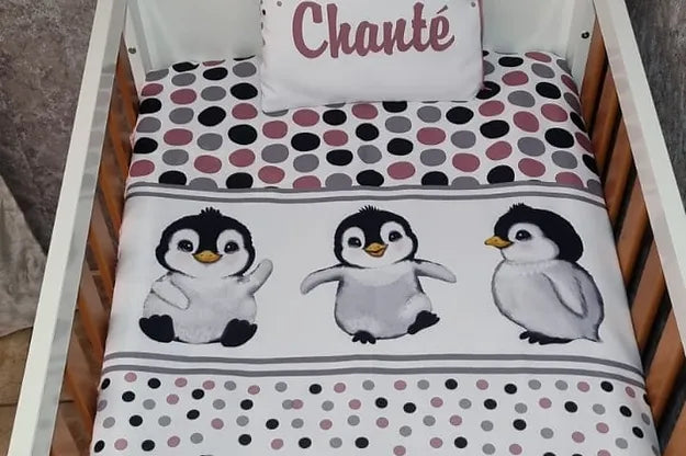 Polka Dot Penguin Girl - Sew Just More