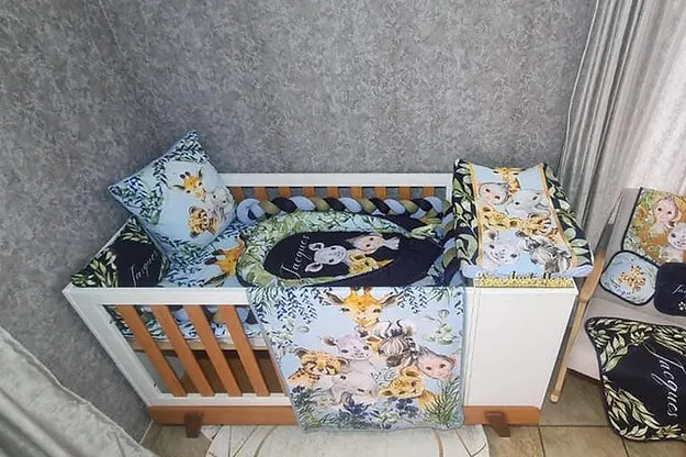 Baby Blue And Navy Safari - Sew Just More