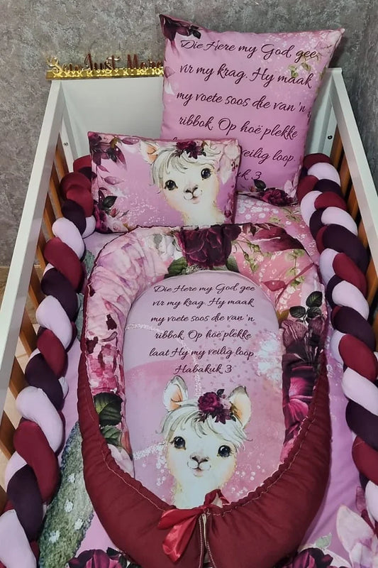 Mulberry Boho Llama Baby Nest - Sew Just More