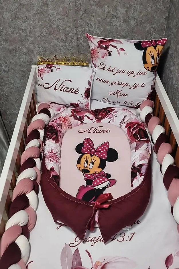 Maroon and dusty pink Minnie - Sew Just More