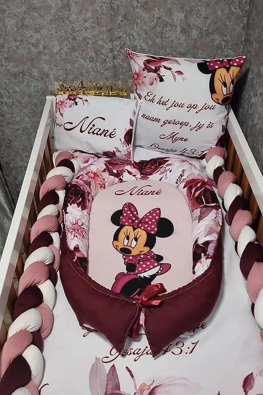 Maroon and dusty pink Minnie - Sew Just More