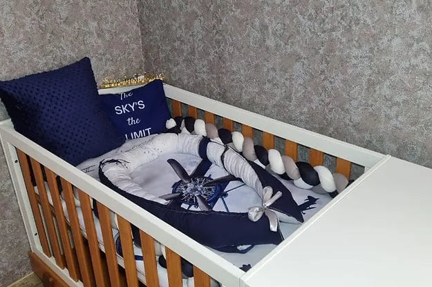Navy Vintage Plane - Sew Just More