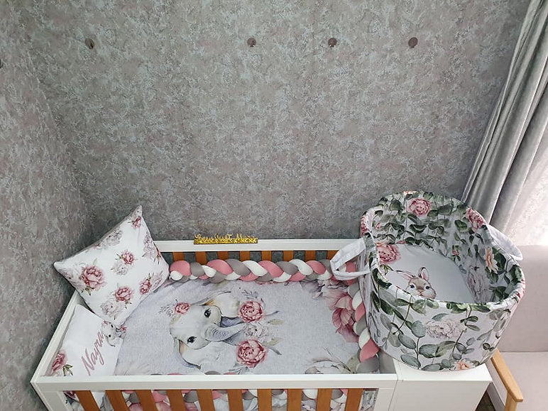 Light Grey Peony Elephant - Sew Just More