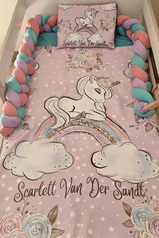 Rainbow Floral Unicorn - Sew Just More